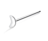 Crescent Moon Shaped Straight Nose Stud NSKA-04